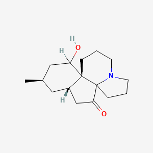 molecular formula C16H25NO2 B1195044 8-Deoxyserratinine CAS No. 18331-31-2