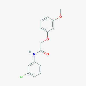 molecular formula C15H14ClNO3 B11950447 N-(3-chlorophenyl)-2-(3-methoxyphenoxy)acetamide CAS No. 457938-31-7