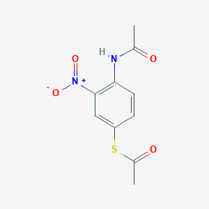 molecular formula C10H10N2O4S B11950448 S-[4-(acetylamino)-3-nitrophenyl] ethanethioate CAS No. 194801-17-7