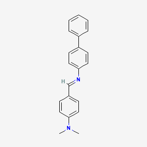 molecular formula C21H20N2 B11950466 N-{(E)-[4-(dimethylamino)phenyl]methylidene}biphenyl-4-amine 