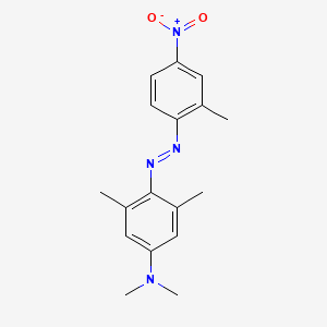 molecular formula C17H20N4O2 B11950518 N,N,3,5-tetramethyl-4-[(E)-(2-methyl-4-nitrophenyl)diazenyl]aniline CAS No. 92115-03-2