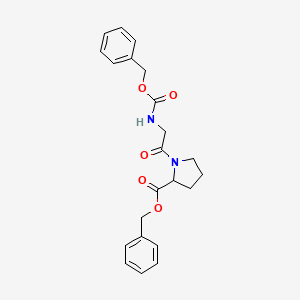 molecular formula C22H24N2O5 B11950553 Benzyl N-[(benzyloxy)carbonyl]glycylprolinate CAS No. 57294-41-4