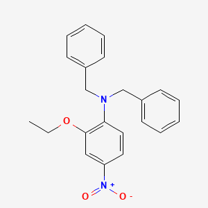 molecular formula C22H22N2O3 B11950590 N-(2-Ethoxy-4-nitrophenyl)dibenzylamine CAS No. 85896-09-9