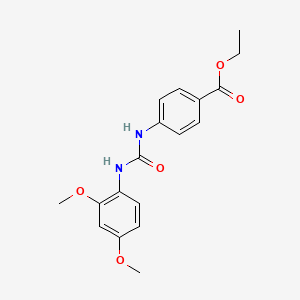 molecular formula C18H20N2O5 B11950596 Ethyl 4-[(2,4-dimethoxyphenyl)carbamoylamino]benzoate CAS No. 76393-44-7
