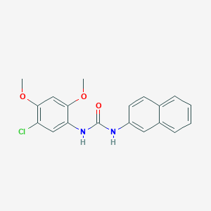 molecular formula C19H17ClN2O3 B11950602 N-(5-Chloro-2,4-dimethoxyphenyl)-N'-(2-naphthyl)urea CAS No. 882865-89-6
