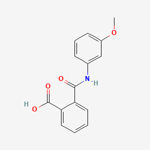 molecular formula C15H13NO4 B11950608 Benzoic acid, 2-(((3-methoxyphenyl)amino)carbonyl)- CAS No. 19336-97-1