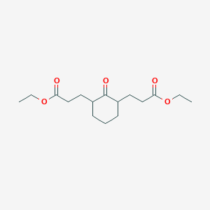molecular formula C16H26O5 B11950613 Diethyl 2-oxo-1,3-cyclohexanedipropionate CAS No. 4095-03-8
