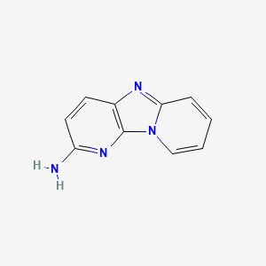 molecular formula C10H8N4 B1195064 2-Aminodipyrido[1,2-a:3',2'-d]imidazole CAS No. 67730-10-3