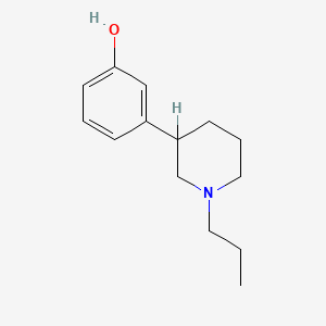 molecular formula C14H21NO B1195065 3-(1-propylpiperidin-3-yl)phenol CAS No. 75240-91-4