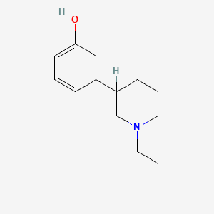 molecular formula C14H21NO B1195065 3-(1-丙基-3-哌啶基)苯酚 CAS No. 75240-91-4