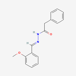 molecular formula C16H16N2O2 B11950678 N'-[(E)-(2-methoxyphenyl)methylidene]-2-phenylacetohydrazide 