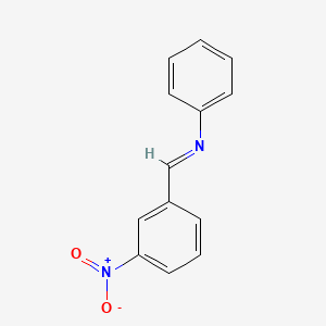 molecular formula C13H10N2O2 B11950729 N-(3-Nitrobenzylidene)aniline CAS No. 5676-82-4