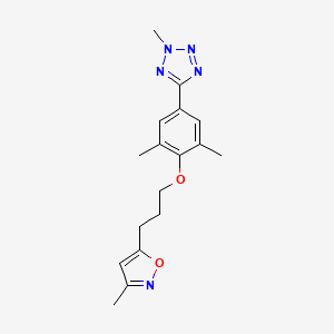 2,6-Dimethyl-1-(3-[3-methyl-5-isoxazolyl]-propanyl)-4-[2n-methyl-2h-tetrazol-5-yl]-phenol