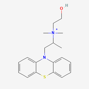 molecular formula C19H25N2OS+ B1195081 Promethazine hydroxyethyl CAS No. 7647-63-4
