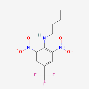 molecular formula C11H12F3N3O4 B11950919 N-butyl-2,6-dinitro-4-(trifluoromethyl)aniline CAS No. 6675-35-0