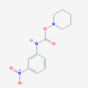 molecular formula C12H15N3O4 B11950944 Piperidino N-(3-nitrophenyl)carbamate CAS No. 21094-55-3