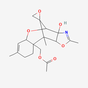 (10-Hydroxy-1,5,12-trimethylspiro[8,13-dioxa-11-azatetracyclo[7.5.1.02,7.010,14]pentadeca-5,11-diene-15,2'-oxirane]-2-yl)methyl acetate