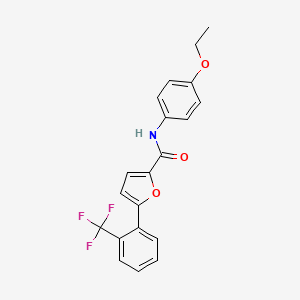 molecular formula C20H16F3NO3 B11950986 N-(4-Ethoxyphenyl)-5-(2-(trifluoromethyl)phenyl)-2-furamide CAS No. 620541-12-0