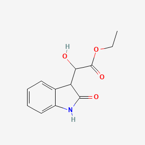 molecular formula C12H13NO4 B11951055 Ethyl 2-hydroxy-2-(2-oxoindolin-3-yl)acetate CAS No. 67520-95-0