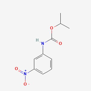 molecular formula C10H12N2O4 B11951063 Carbamic acid, (3-nitrophenyl)-, 1-methylethyl ester CAS No. 2610-62-0