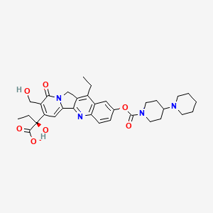 molecular formula C33H39N4O7- B1195110 CPT-11 carboxylate form 