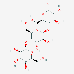molecular formula C18H30O16 B1195116 D-cellotriono-1,5-lactone 