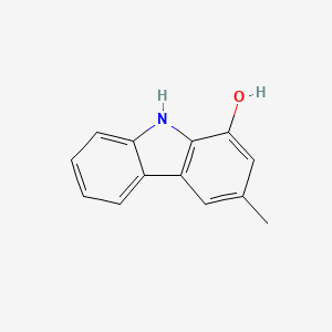 molecular formula C13H11NO B1195119 3-Methyl-9H-carbazol-1-ol CAS No. 14960-81-7