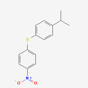 molecular formula C15H15NO2S B11951207 Benzene, 1-(1-methylethyl)-4-[(4-nitrophenyl)thio]- CAS No. 200123-22-4
