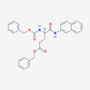 molecular formula C30H28N2O5 B11951214 Benzyl 4-(((benzyloxy)carbonyl)amino)-5-(naphthalen-2-ylamino)-5-oxopentanoate CAS No. 3611-19-6