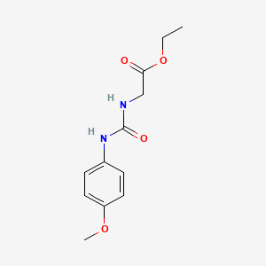 molecular formula C12H16N2O4 B11951265 Ethyl 2-(3-(4-methoxyphenyl)ureido)acetate 