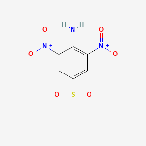 molecular formula C7H7N3O6S B11951278 4-Methylsulfonyl-2,6-dinitroaniline CAS No. 42760-39-4