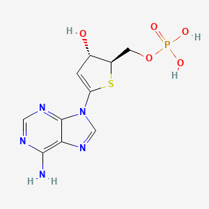 [(2R,3S)-5-(6-aminopurin-9-yl)-3-hydroxy-2,3-dihydrothiophen-2-yl]methyl dihydrogen phosphate