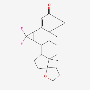 2',3alpha'-Tetrahydrofuran-2'-spiro-17-(6alpha,7alpha-difluoromethylene-1alpha,2alpha-methylene)-4-androsten-3-one
