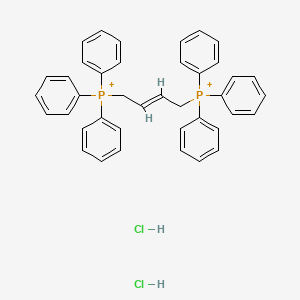 molecular formula C40H38Cl2P2+2 B11951458 triphenyl[(2E)-4-(triphenylphosphonio)-2-butenyl]phosphonium dichloride 