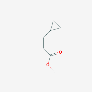 molecular formula C9H12O2 B119515 Methyl 2-cyclopropylcyclobutene-1-carboxylate CAS No. 146857-43-4