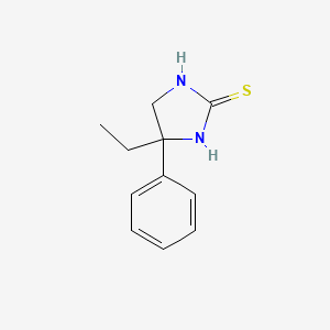 molecular formula C11H14N2S B11951537 4-Ethyl-4-phenyl-2-imidazolidinethione CAS No. 13206-11-6
