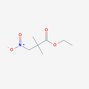 molecular formula C7H13NO4 B11951544 Ethyl 2,2-dimethyl-3-nitropropanoate CAS No. 76173-44-9