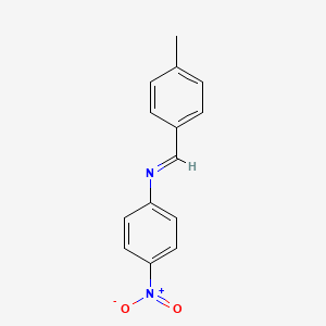 molecular formula C14H12N2O2 B11951708 N-(4-methylbenzylidene)-4-nitroaniline CAS No. 62453-03-6
