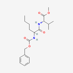 molecular formula C20H30N2O5 B11951742 methyl (2S)-2-[((2S)-2-{[(benzyloxy)carbonyl]amino}hexanoyl)amino]-3-methylbutanoate 