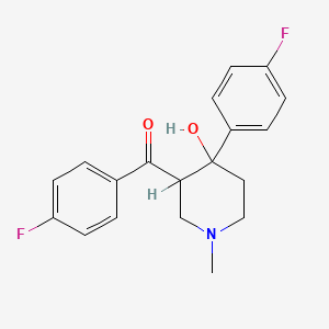 molecular formula C19H19F2NO2 B1195176 Flazalone CAS No. 21221-18-1