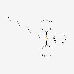 molecular formula C26H32Si B11951767 Octyl(triphenyl)silane CAS No. 17106-33-1