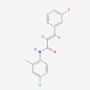 molecular formula C16H13ClFNO B11951771 N-(4-Chloro-2-methylphenyl)-3-(3-fluorophenyl)-2-propenamide CAS No. 853351-88-9