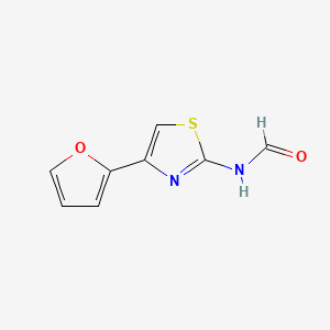 molecular formula C8H6N2O2S B1195179 N-(4-(Furan-2-yl)thiazol-2-yl)formamide CAS No. 77503-17-4