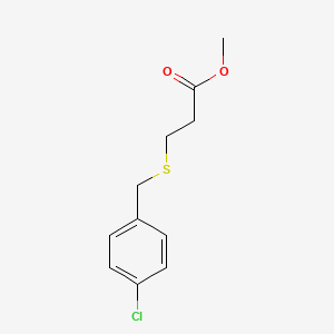 molecular formula C11H13ClO2S B11951803 Methyl 3-(4-chlorobenzylthio)propionate CAS No. 56788-07-9