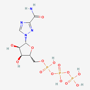 molecular formula C8H15N4O14P3 B1195183 Ribavirin 5'-triphosphate CAS No. 63142-71-2
