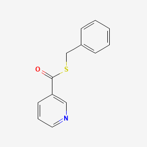 molecular formula C13H11NOS B11951846 S-benzyl pyridine-3-carbothioate 