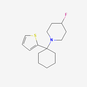 molecular formula C15H22FNS B1195186 4-Fluoro-1-(1-(2-thienyl)cyclohexyl)piperidine CAS No. 99486-47-2