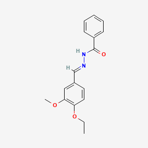 molecular formula C17H18N2O3 B11951881 N'-[(E)-(4-ethoxy-3-methoxyphenyl)methylidene]benzohydrazide 