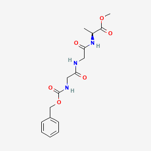 molecular formula C16H21N3O6 B11951885 methyl (2S)-2-[[2-[[2-(phenylmethoxycarbonylamino)acetyl]amino]acetyl]amino]propanoate 
