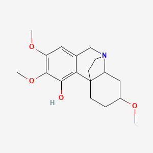 molecular formula C18H25NO4 B1195189 Hippeastidine CAS No. 66276-51-5